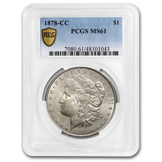 1878-CC Morgan Dollar MS-61 PCGS 1878-CC Morgan Dollar MS-61 PCGS